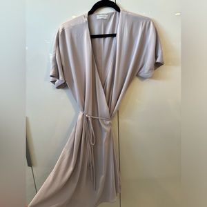 Babaton lilac wrap dress size large